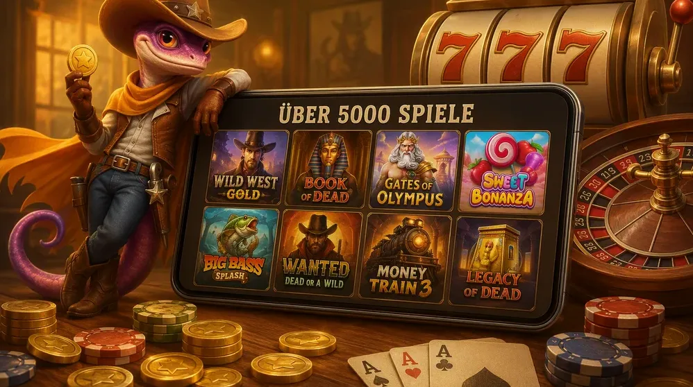 Spielautomaten-Bildschirm mit Provider-Logos